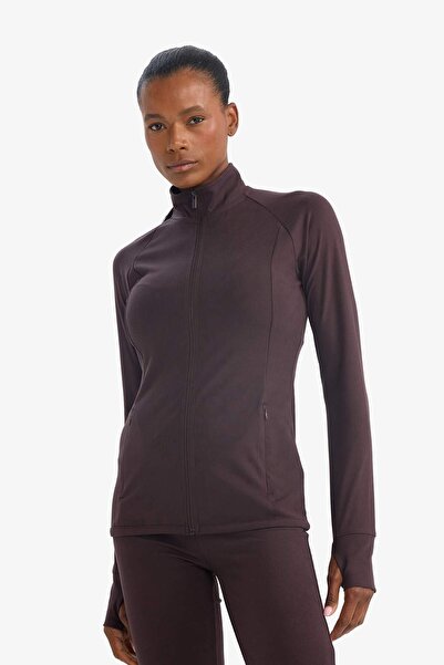 DeFacto εφαρμοστό Ζακέτα με λεπτή εφαρμογή ψηλός λαιμός με μαλακό χνούδι εσωτερικά G4087AX25AU