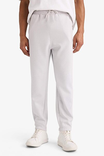 DeFacto Brooklyn Nets Fit NBA - Ανδρικό γκρι παντελόνι πίστας Skuba Jogger C8924ax24au