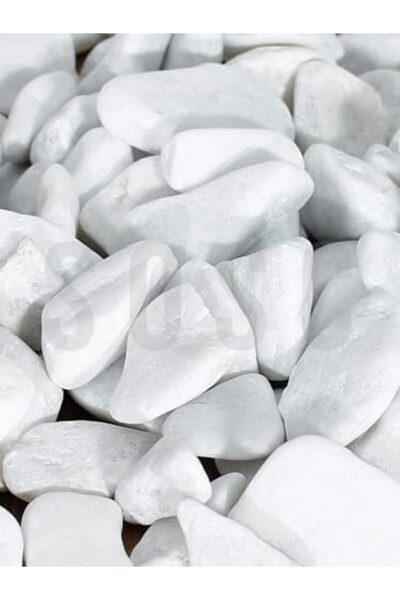 STOREMAX Natural Beyaz Dolomit Dekoratif Çakıl Taşı, İç ve Dış Mekan Peyzaj i...