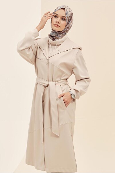 Alvina Belted Faux Leather Vest 45962