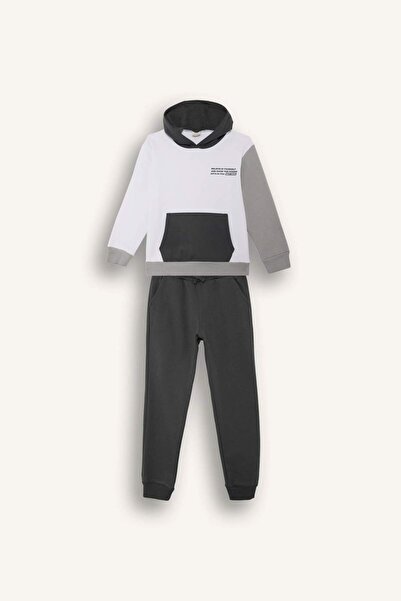 DeFacto Момчешки комплект от 2 части с качулка и качулка и панталони C8316A825CW