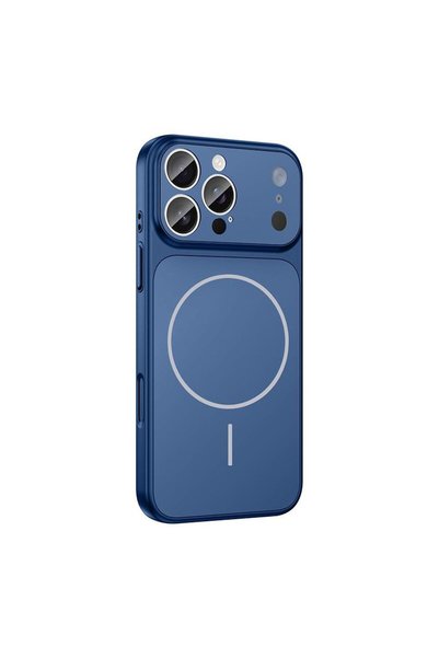 Zebana Apple iPhone 15 Pro Max Compatible Case Titanmag Case (iPhone 17 Pro Max Look) Blue