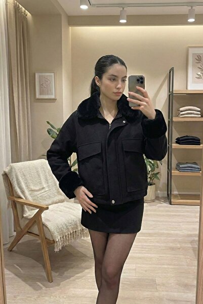 FAMODA Jachetă pentru femei Relax Fit Jachetă casual pentru femei cu mâneci ș...