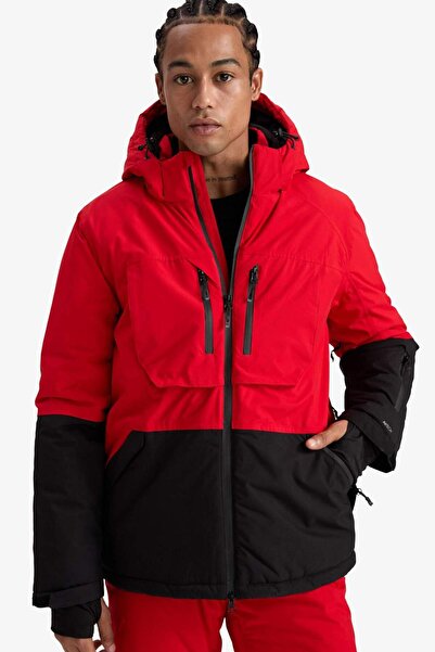 DeFacto Water Repellent S Slim Fit Slim Fit K Hooded Zippered Ski Jacket F3796Ax25Wn