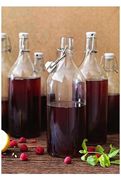 STOREMAX KORKEN şeffaf cam şişe, tıpalı, yağ, sirke, içecek, bira, su, kombucha, kefir, soda için sallanan şi