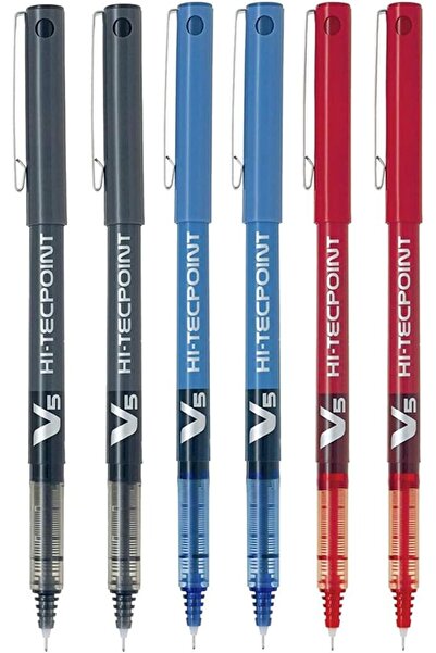 STOREMAX Pilot BX V5 çeşitli Hi-Tecpoint ekstra ince tükenmez kalem, 0,5 mm uç ucu 0,3 mm genişlik (6'lı pake