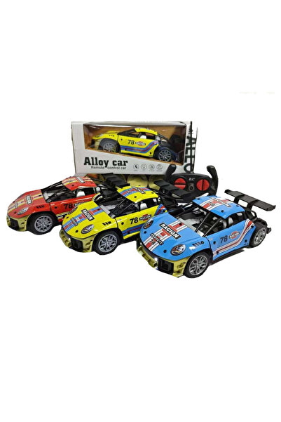 Toysea High-Speed 4 Function RC Police Car with Flashing Lights, USB Rechargeable Durable Alloy Racing Toy