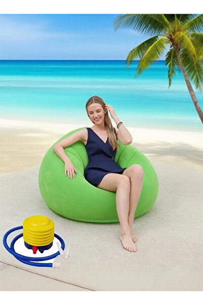 Generic Inflatable sofa single-person air chair outdoor courtyard leisure chair plush air chair