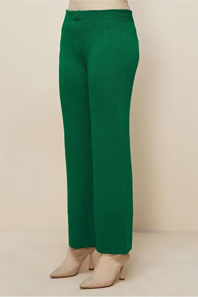 TRENDTESETTÜR Women's Green Knitwear Pants t 3842