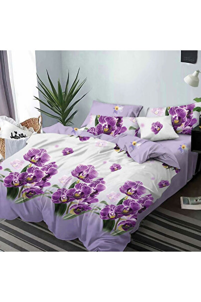 Patul Lenjerie Bubmac Finet, Pucioasa, Pat Dublu, 2 Persoane, 6 Piese - Model Flori