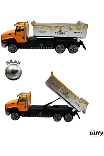 STOREMAX Uzaktan Kumandalı Kamyon Şarjlı Işıklı Metal Kasa Dorse Hareketli Fu...