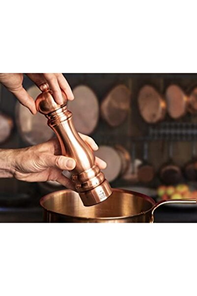 Mena Rise مطحنة ملح يو سيلكت من باريس شيف مطلية بالنحاس 22 سم - 9 بوصة 1178227