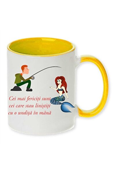 CRD PRINT Personalized Fishermen Mug — "The happiest are those who sit quietl...
