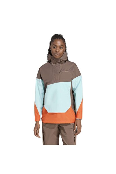 adidas Xp 2.5 Anorak Women's Brown Outdoor Jacket Women's Outdoor Jacket Jl9813