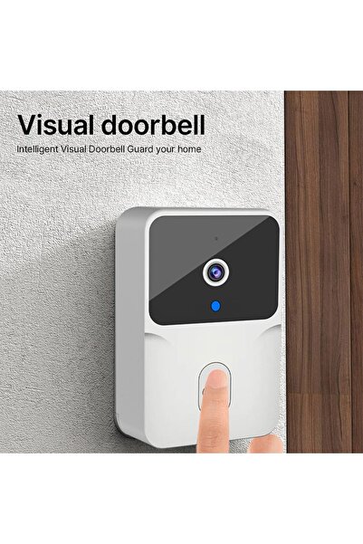 Generic Wireless Video Doorbell Camera 4.3 Inch Screen Night Vision 2 Way Audio Rechargeable Home Security