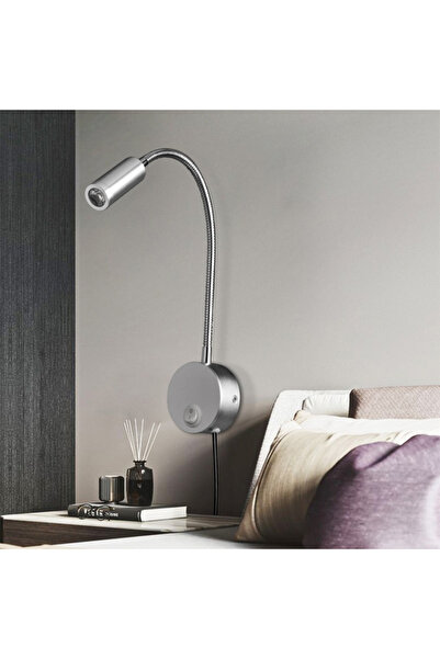 DOMEET LED Bedside Reading Wall Light with 3 Plugs and Switches