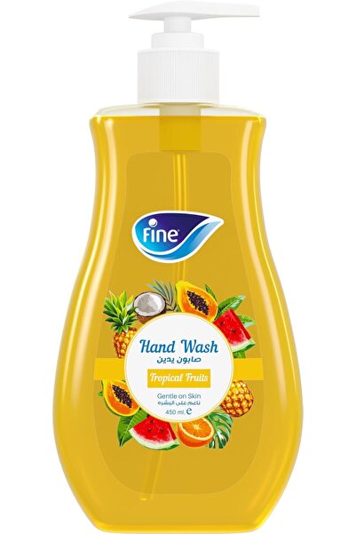 FINE Liquid Hand Wash, 450 ml Bottle Tropical Fruits scent