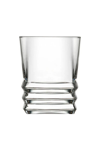 ABYZ Set of 6 Clear Glass Glasses with Embossed Pattern, 85ml Capacity, Ideal for Aperitifs