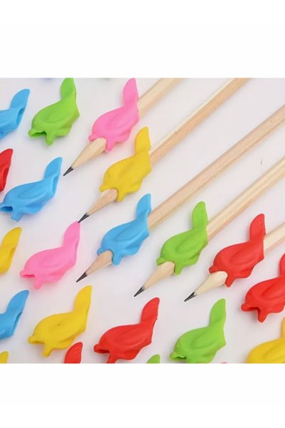 motossori Pen Holding Device Silicone - Loved Fish Shape (Teaches How to Hold a Pen) 5 Pieces