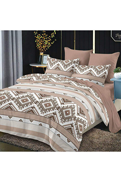 Patul Fine Cotton Linen, Sulphur, Double Bed, 2 Persons, 6 Pieces