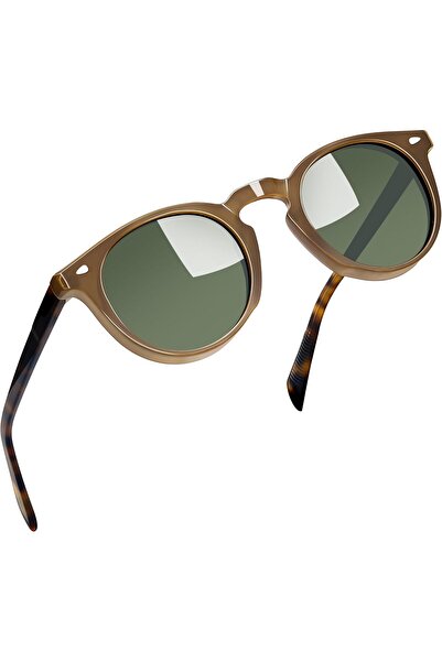 Joopin Acetate Polarized Round Sunglasses (Unisex, UV400)