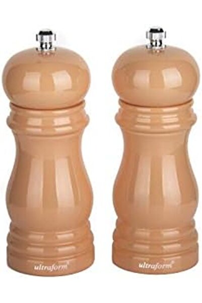Mena Rise Wooden Pepper and Salt Mill Set 14 cm Pink 1198781