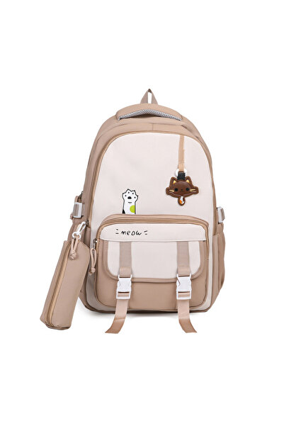 Generic New cute junior and senior high school student backpack, casual simple lightweight dual-shoulder bag