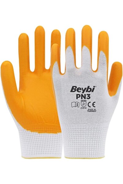 Yıldızan trendzoom Pn3 Polyester Örme Yarı Nitril Kaplı İş Eldiveni 10 Beden ...