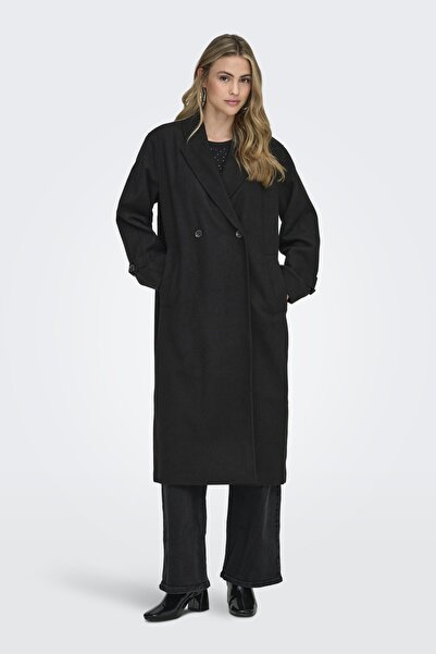 ONLY Women/Girls Black Coat Model Code: (15367942) Onlmaısy Oversized Wool Coat Otw