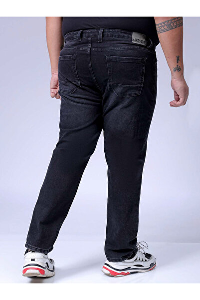 HardSoda By Styli Plus Size Men Regular Fit Black Jeans