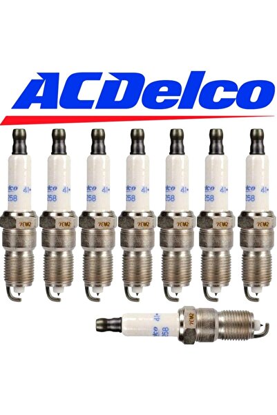 ACDELCO 41-906 Professional Platinum Spark Plug (Pack of 8) 8-Piece Spark Plug Set for Caprice, Camaro, and Corvette