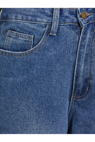 Styli Mid Wash Wide Leg Jeans