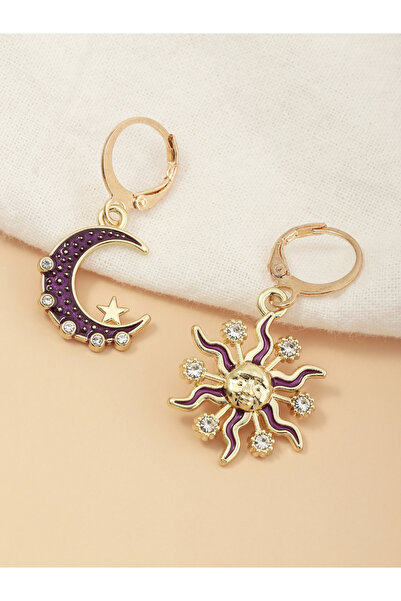 Take Two By Styli Celestial Sun Moon Star Earrings