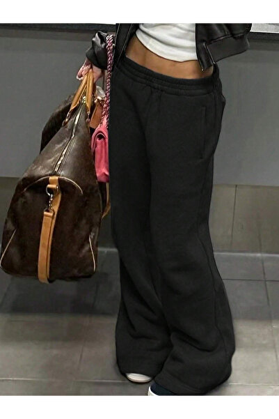 Take Two By Styli Solid Pocket Detail Elastic Waist Wide Leg Pants