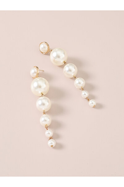 Take Two By Styli Faux Pearl Tassel Earrings