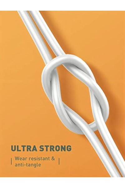 LDNIO LC122C USB-C to USB-C Cable 2M, 65W PD Fast Charging & Data Transfer – White