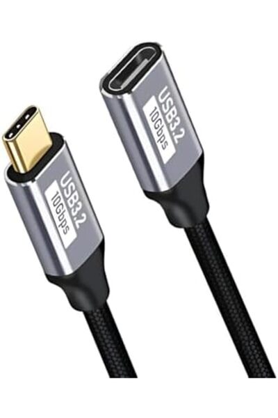 STOREMAX 1MT 100W 5A 10Gbps Type C Uzatma Kablosu, Şarj, Data ve Görüntü Akta...