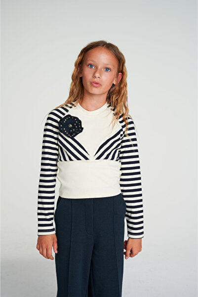 Lia Lea Girls Dark Navy Trousers