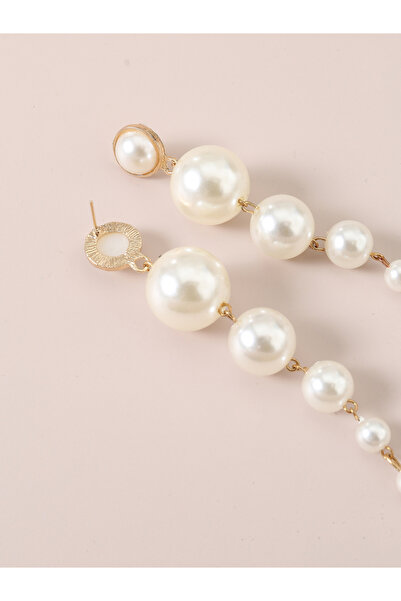 Take Two By Styli Faux Pearl Tassel Earrings