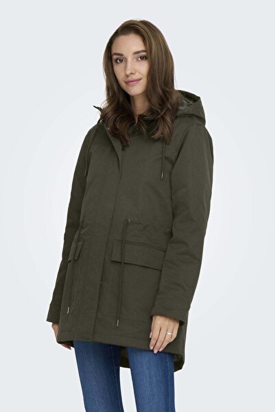 ONLY Women's / Girls' Khaki Coat Model Code: (15357625) Onlhannover Padded Jacket Otw Nn
