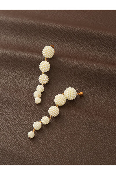 Take Two By Styli Faux Pearl Tassel Earrings
