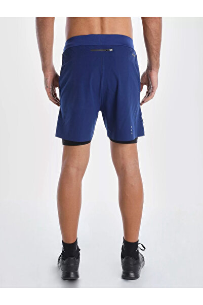 Wizard By Styli Men Blue 2 in 1 Running Shorts