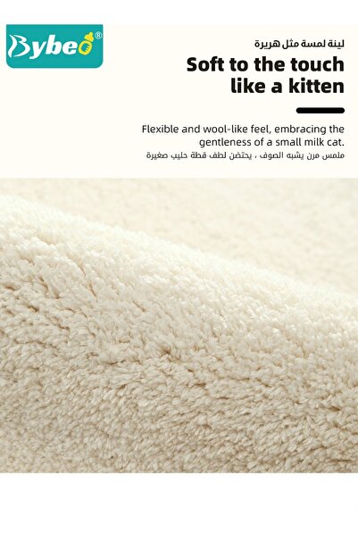 BYBEO Round Rug for Baby, Kids Play Mat, Toddlers Crawling Cushion for Boys and Girls, Cute Circle Carpet