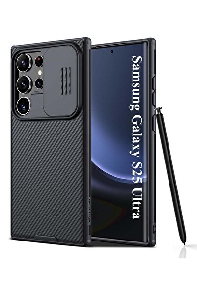 TheMohrim جراب Nillkin CamShield Pro مع حماية لعدسة الكاميرا المنزلقة لهاتف Samsung Galaxy S25 Ultra