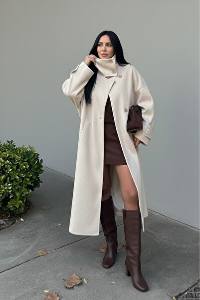 My Blog Stone Vittoria Mantel mit Knopfkragen – 2511