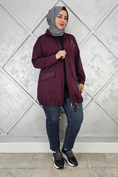 PYS KADIN DİKME VE TAŞ DETAYLI TESETTÜR GİY ÇIK