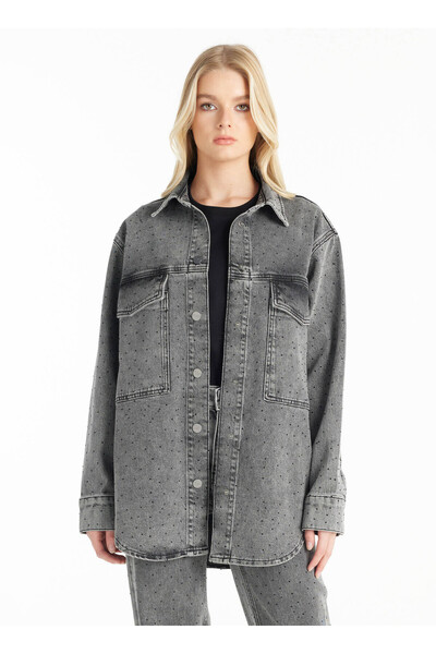 Ted Baker Standart Gri Kadın Ceket TBWRDN1013