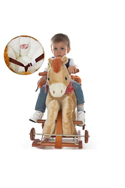 RCO Rocking Horse with Backrest, Wheels and Sounds RCO®, Cream, WJ5811B