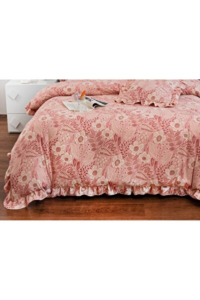 CHIRASO Ruffled Bedding Set, ELASTIC Sheet 180x200cm, Duvet Cover 200x230, 4 Pillowcases 52x75