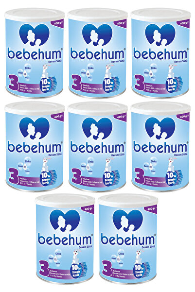 bebehum Teneke 3 Devam Sütü 400 gr 9-12 Ay x8 Adet